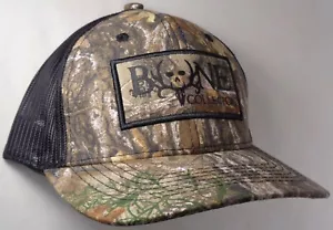 Hat Cap Licensed Bone Collector Realtree Camo Black Mesh Hunting OC - Picture 1 of 2