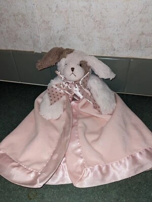 Bearington Baby Collection Cachorro Perro Lovey Rosa Satinado Manta de Seguridad Juguete 14" Foto 1 de 4