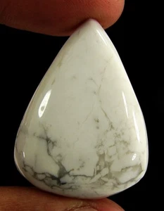 42.50 Ct Natural White Howlite Loose Gemstone Cabochon Wire Wrap Stone - 11858 - Picture 1 of 2