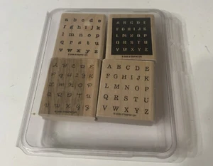 Stampin Up Alphabits Stempelset 4 Briefmarken Buchstaben 2005 - Bild 1 von 5