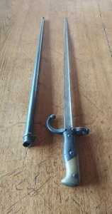 Antique French 1800s Sword Bayonet With Scabbard Estate Find Dated 1820 - Picture 1 of 18