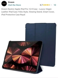 Dreem Davinci Apple iPad Pro 12.9 Case - Luxury Vegan Leather iPad Case:... - Picture 1 of 4