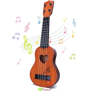 Kids Toy Classical Ukulele Guitar Musical Instrument, Brown - Picture 1 of 7