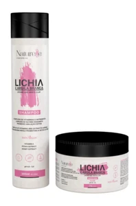 Naturelle Lychee and White Clay kit Shampoo And Mask 300ml  (Pack of 2) - Picture 1 of 3