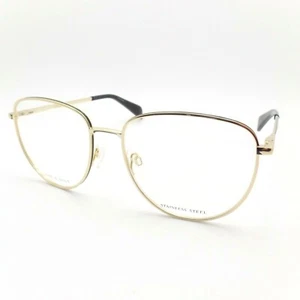 Nuevo marco de gafas auténtico Rag & Bone RNB 7017 J5G dorado negro 56 - Imagen 1 de 5