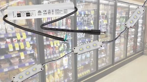 Retail store walk in cooler 20ft LED light + ETL Listed 12v waterproof power - Picture 1 of 12