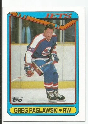 GREG PASLAWSKI 1990-91 TOPPS CARD NM-MT CONDITION - Image 1 of 2