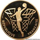 V0880 Rare France 500 Francs Basket Fiba Or Gold 1991 PCGS PR68 Proof Cameo