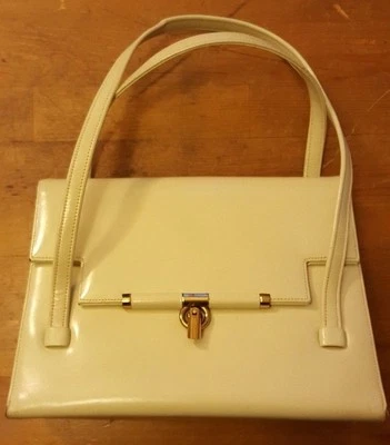 Vintage, I. Magnin & Co., Ivory, Leather, Baguette (1950s) - Image 1 of 4