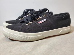 Superga Skate Canvas Women Shoes Size 10 Men 8.5 Black - Picture 1 of 6