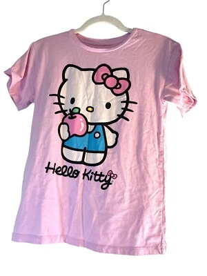Hello Kitty Girls Tee Graphic Pink Multi Size 10/12 - Image 1 of 4
