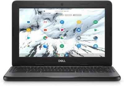 Dell Chromebook 3100 11.6" Intel Celeron N4020 4GB 16GB, USB C PSU & Free Mouse. - Image 1 of 4