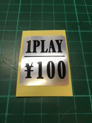 Autocollant 100 Yen Original Game Center Sanwa Borne Arcade Coin Sticker 100 Yen