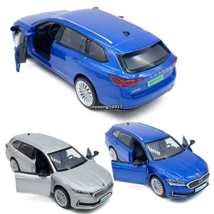 1:35 Scale Skoda Superb IV Combi Model Car Diecast Toy Cars Toys for Boys Gifts - Picture 1 of 26