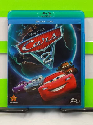CARS 2 DISNEY PIXAR OWEN WILSON LARRY THE CABLE GUY 2-DISC DVD & BLU RAY - Image 1 of 3