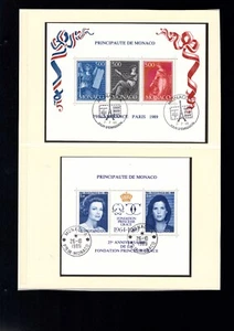 Mónaco - Bloques 45 y 46 FDC estampados (J-11-Mo) - Imagen 1 de 1