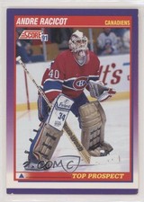 1991-92 Score American Andre Racicot #395 Rookie RC