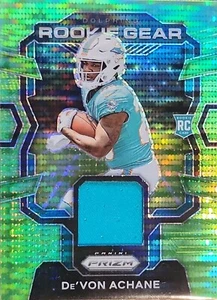 2023 Panini Prizm Rookie Gear#10 De'Von Achane Neon Green Pulsar Prizm Rookie - Picture 1 of 3