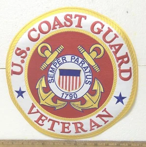 United States Coast Guard - Veteran Embroidered Back Patch - Picture 1 of 3