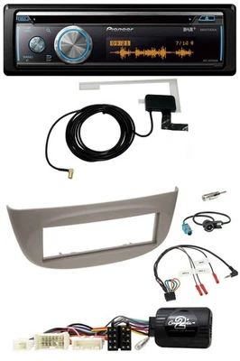 Pioneer Bluetooth DAB Lenkrad USB CD Autoradio für Renault Wind N 2010-2013 grau - Bild 1 von 4