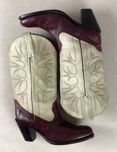 Vintage Frye Cowgirl Boots Cowboy Boots Made in USA Ladies’ US Size 8.5B - Picture 1 of 21