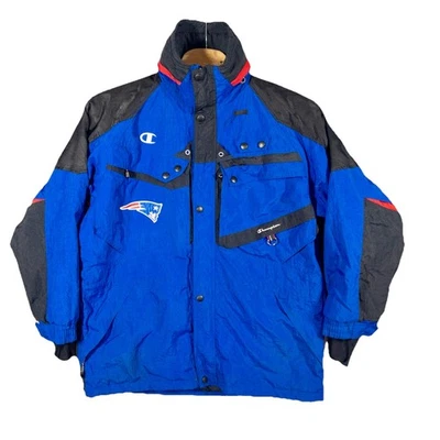 Chaqueta acolchada con capucha Champion New England Patriots de colección para hombre XXL NFL fútbol americano Foto 1 de 4