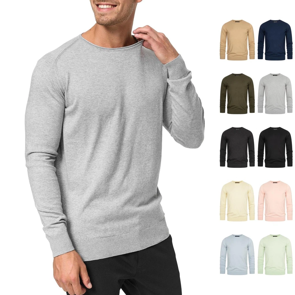 Indicode Herren Strickpullover Gamal-Männerpulli Pullover Feinstrick Sweatshirt - Bild 1 von 1