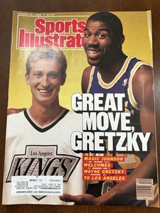 Sports Illustrated 22/08/1988 Magic Johnson Wayne Gretzky LA Lakers Kings - Imagen 1 de 2