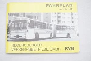 RVB Fahrplan Deutsch Deutschland 1982 Deutscher Bus Straßenbahn Eisenbahn Fahrplan - Bild 1 von 11