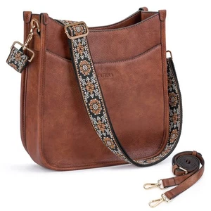 Women's Shoulder Handbags Trendy Vegan Leather Crossbody Bag Purses For Women... - Picture 1 of 9