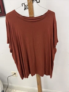 Ava & Viv Damen Bluse Größe 4XTop Rost Kurzarm Rundhals Shirt - Bild 1 von 5