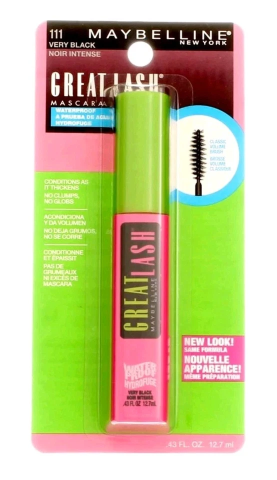 Maybelline Great Lash Waterproof Mascara - Very Black