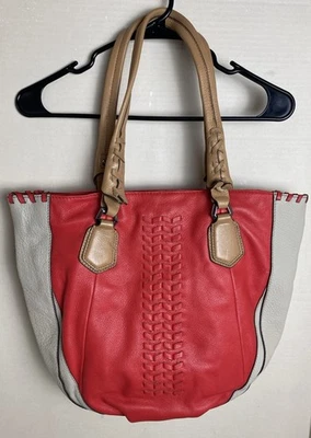 OrYany Braided Soft Leather Hobo Large Shoulder Tote Bag Purse Whipstitched - Image 1 of 4