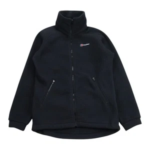 Berghaus Fleece Jacket Mens S Black Zip High Performance Outdoor Walking Hiking - Picture 1 of 11