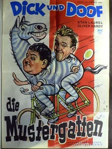 Dick + Doof - Die Mustergatten - Laurel + Hardy - Filmposter A1 84x60cm gefaltet - Bild 1 von 1