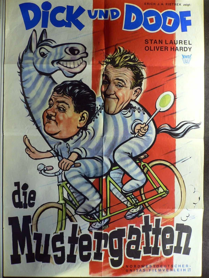 Dick + Doof - Die Mustergatten - Laurel + Hardy - Filmposter A1 84x60cm gefaltet - Bild 1 von 1