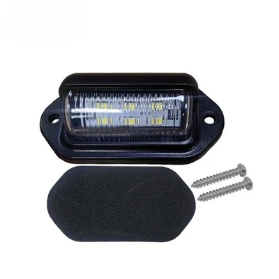 For Car Truck Trailer RV Boat 6 LED License Plate Light Compatible 12 24 Volts - Image 1 of 4