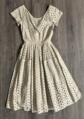 INCREDIBLE Vintage Fendi Eyelet Dress - Image 1 of 4