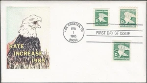 Scott 2111, 2112 & 2113 FDC - 22 cent - 1985 - Domestic Mail "D" Rate - FDOI - Picture 1 of 2
