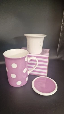 Tisaniera Herbal Tea Mug Inc Infuser & Lid By Livellara Milano - Image 1 of 4