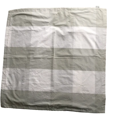 Juego de 2 fundas de almohada Serena & Lily Euro bloque de color gris blanco 100 % algodón LEER Foto 1 de 4