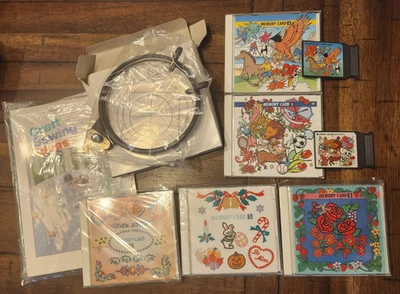 Memory Craft 8000 Janome Nuevo Hogar 5 Tarjetas de Memoria 3 Sellado 2 Libro de Aro Abierto Foto 1 de 4