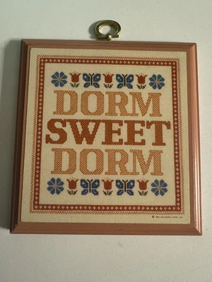 Placa de pared de madera vintage sello dormitorio dulce dormitorio cuadrado rosa Foto 1 de 2