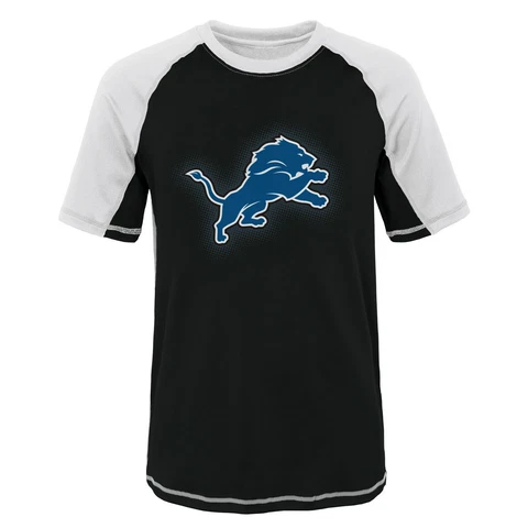 Outerstuff NFL Youth Detroit Lions Short Sleeve Rash Guard Shirt Cover