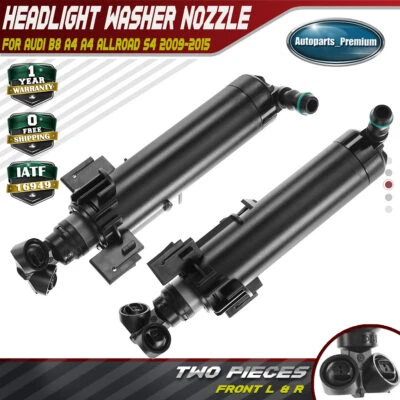 2 boquillas de lavado de faros delanteras izquierda y derecha para Audi A4 allroad Quattro S4 Foto 1 de 4