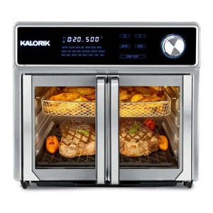 Kalorik MAXX® 26 Quart Digital Air Fryer Oven Grill, Stainless Steel Refurbished