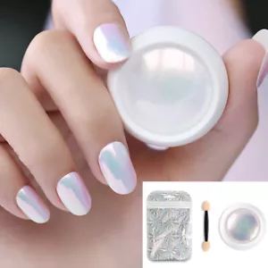 Chrom Perle Schale Pulver Für Nail Art Glitter Pigment Spitze Gel Politur St ✪ ⊿ - Bild 1 von 12