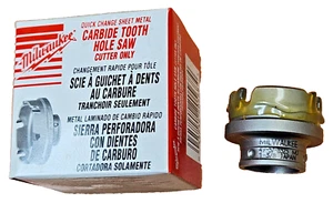49-57-8323 Milwaukee 1-3/8" Carbide Tooth Hole Saw Quick Change Cutter Only - Picture 1 of 6