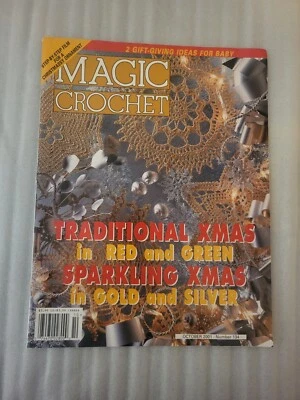 MAGIC CROCHET MAGAZINE OCTOBER 2001 NUMBER 134 Traditional Sparkling Xmas - Image 1 of 3