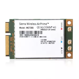 Sierra Wireless AirPrime MC7355 AT&T 4G LTE/HSPA+ 100Mbps PCI-E Module WWAN Card - Picture 1 of 5